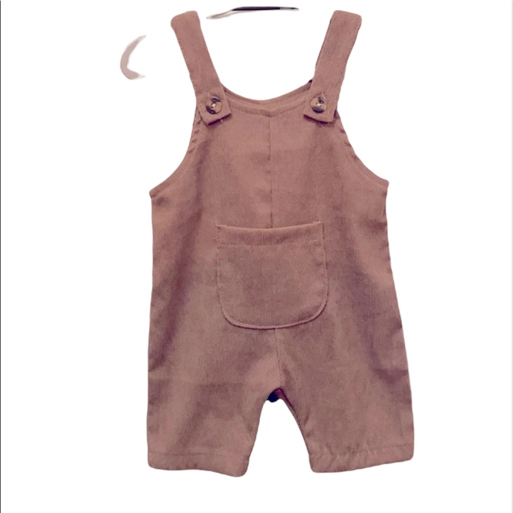 🔵3/$12 super cute corduroy feel overalls